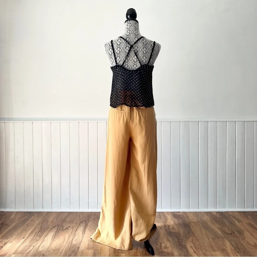 𝅺Brandy Melville Crossed Back Hearts Print Sheer Cami Tank Size M - Picture 9 of 12